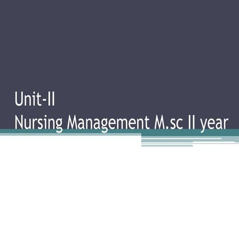 Unit-II Nursing Management M.sc II year.pptx