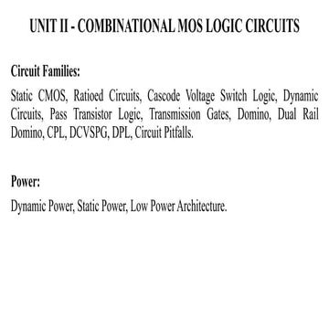 Pass Transistor Logic | PDF