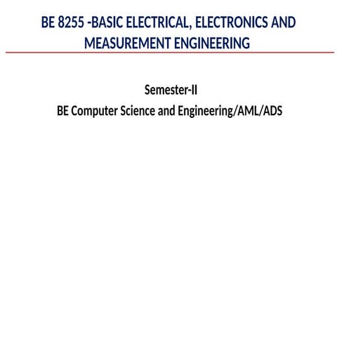 Unit-II PPT basics for engineering students