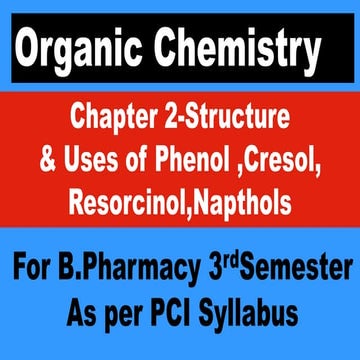 Unit ii Structure and use of phenol derivatives