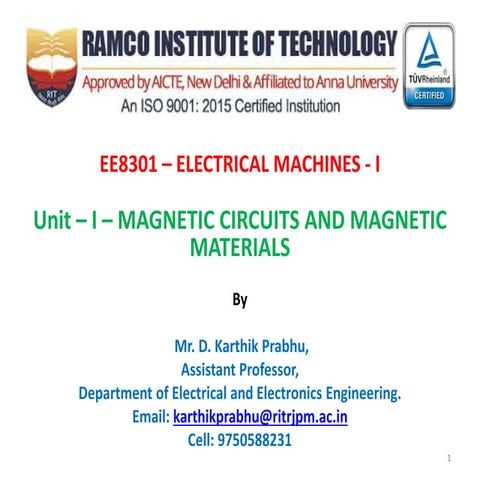 Magnetic circuits and magnetic materials