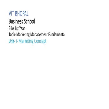  Marketing  Management 