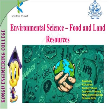 Environmental Science - Food and Land Resources