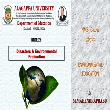 Disasters & Environmental Production