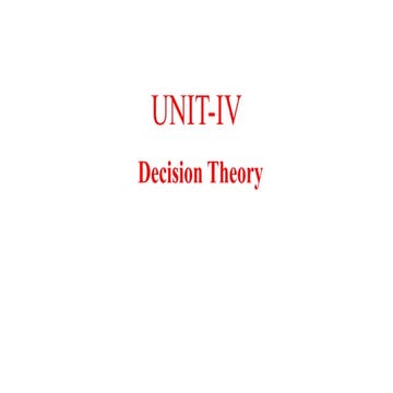 UNIT-IV.pptx Decision Theory Introduction