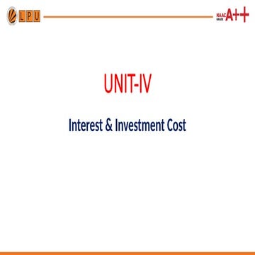 Mathematics of Finance | PPTX