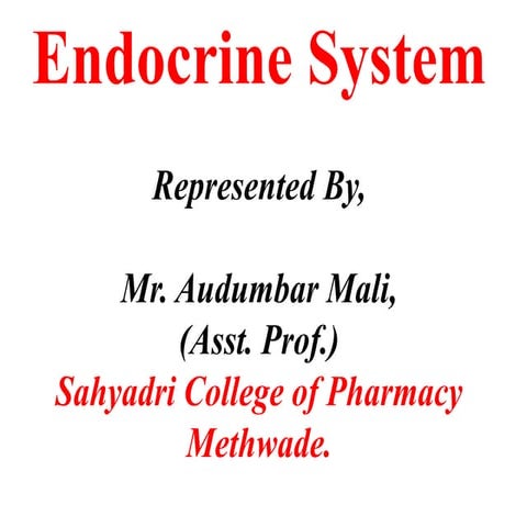 Endocrine System.