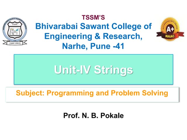 Unit-IV Strings.pptx