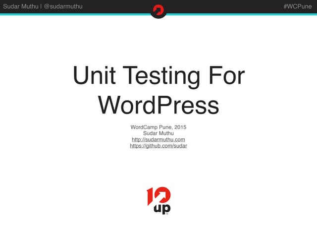 Unit testing for WordPress