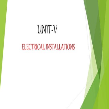 Electrical Installations