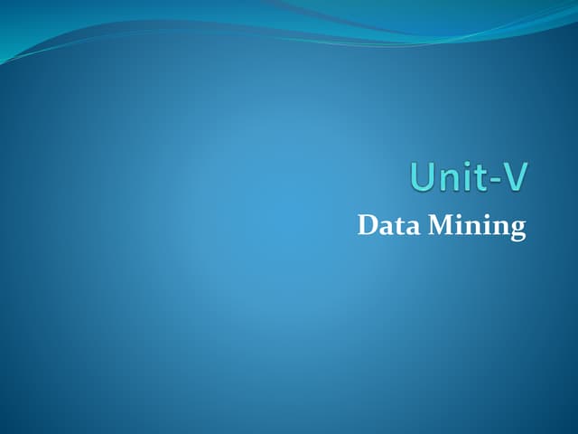 Unit-V-Introduction to  Data Mining.pptx