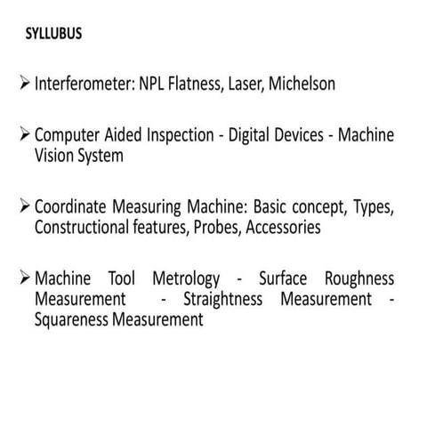 UNIT-V Advances in Metrology.pptx