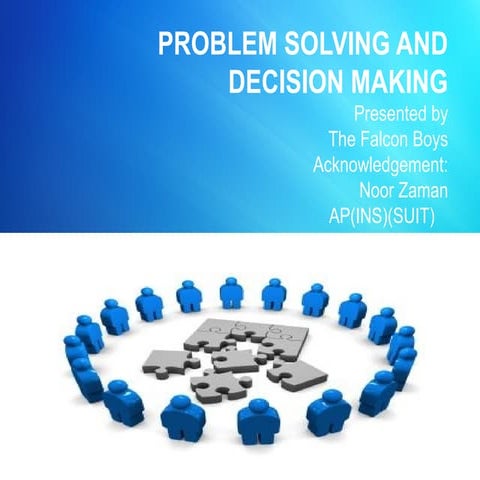 Critical thinking and decision making | PPTX