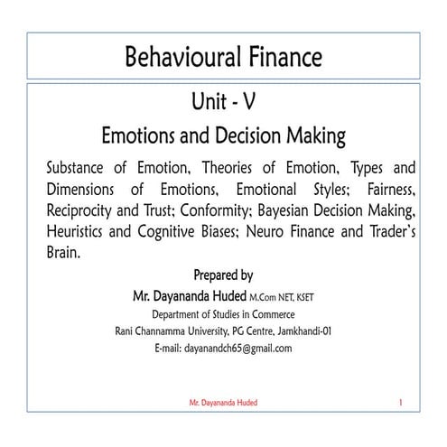 Emotions and Decision Making | PDF