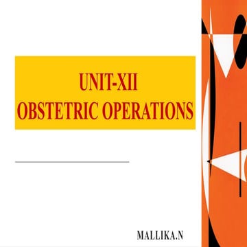 for GNM CLASSES UNIT-XII Obstetric Operation.pptx
