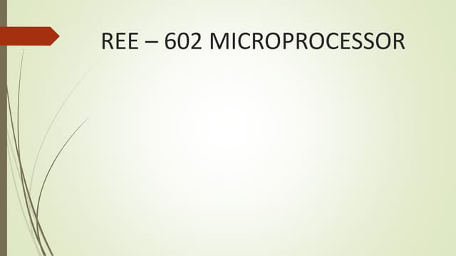 Microprocessor