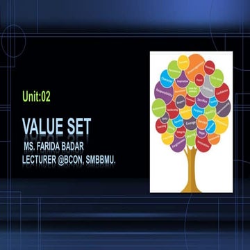 UNIT -02 VALUE SET.pptx