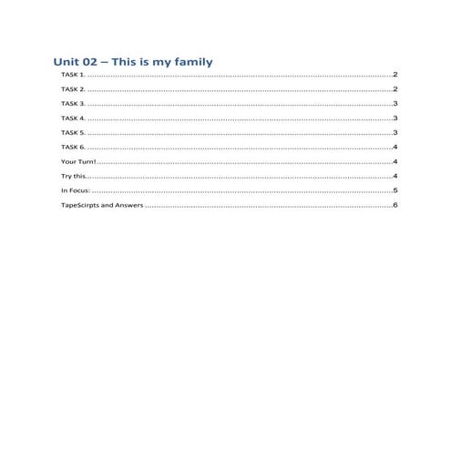 Listen In - Unit 02: This is my family