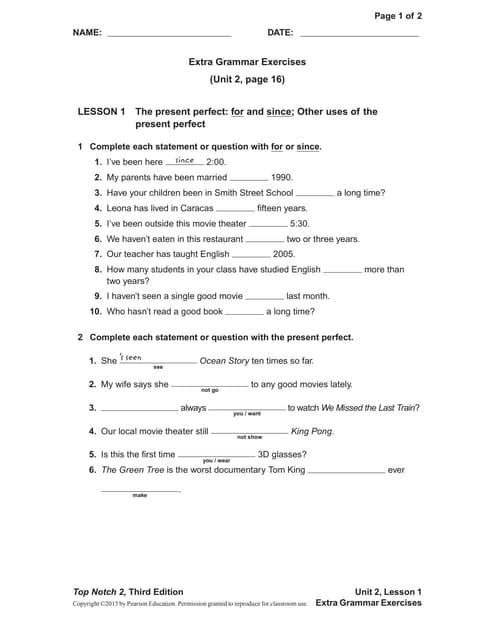 Unit 02 Extra Grammar Exercises Pdf Unit 02 Extra Grammar Exercises Pdf