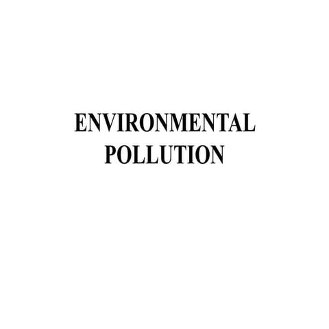 Unit 03-ENVIRONMENTAL POLLUTION
