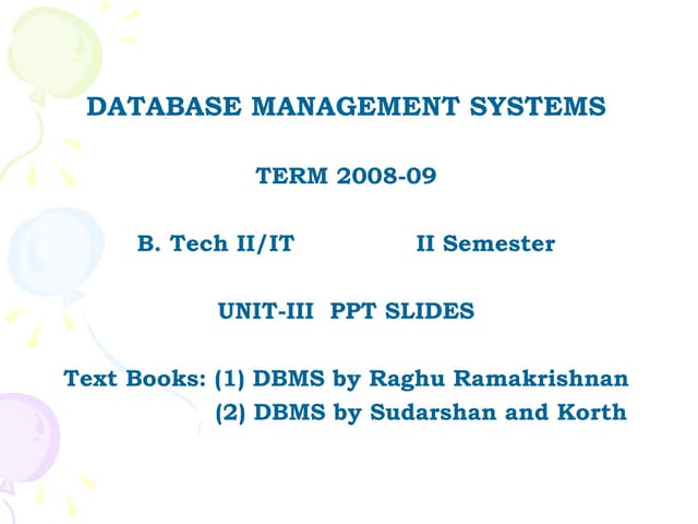 Unit03 dbms
