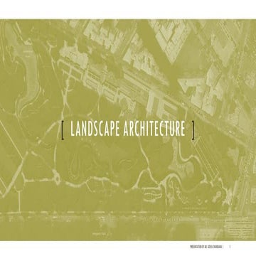 Unit 03 History of Landscape Architecture