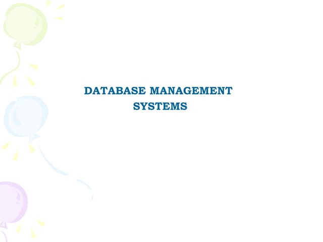 Unit04 dbms