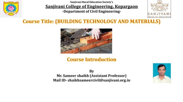 Details of  lintels