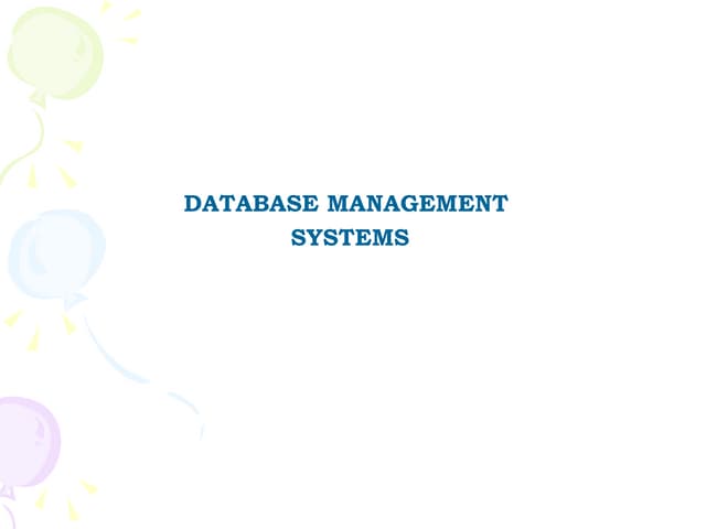 Unit06 dbms