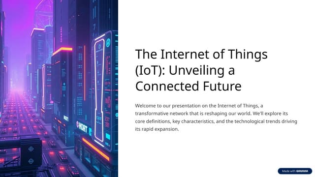 Internet of Things: Unveiling a connected future