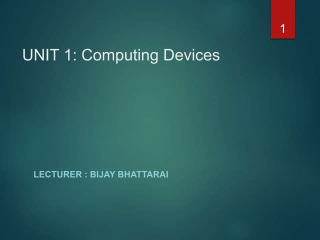 Unit 1