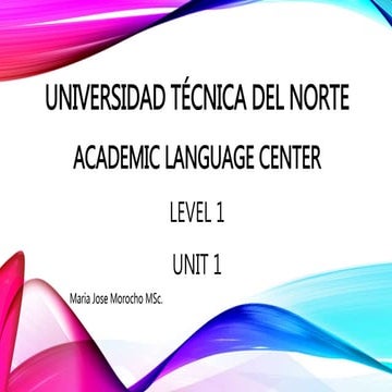 LEVEL 2 UNIT 1 | PPT