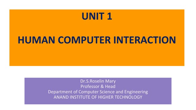 Unit1  17-08-2020 HUMAN COMPUTER INTERACTION