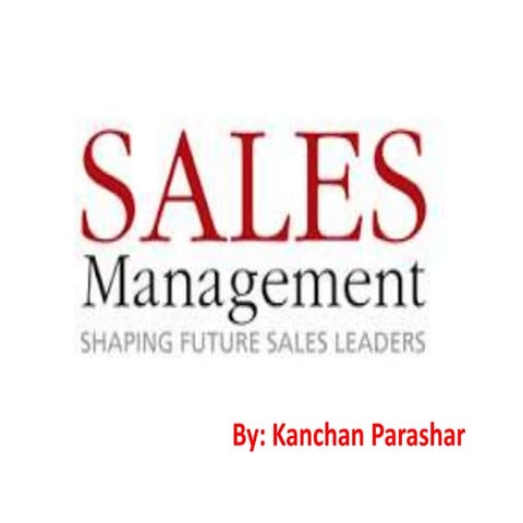 Unit 1 of Sales & Distribution Management