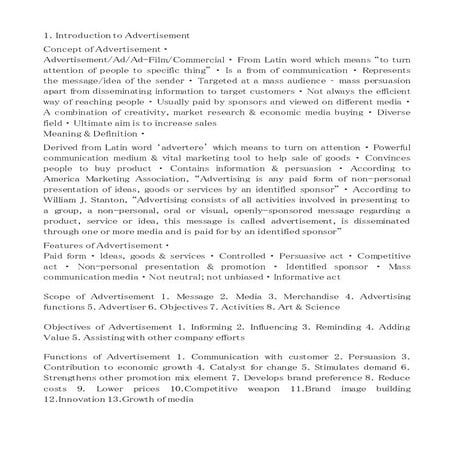 Unit 1Integrated Marketing Communication