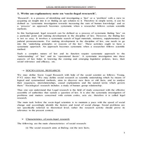 Introduction to Legal Research Methodology