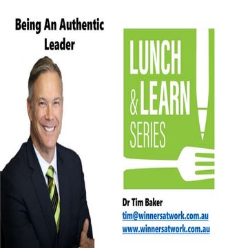 Being An Authentic Leader