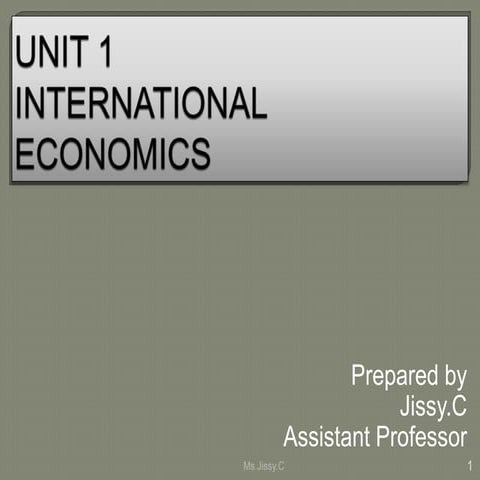 International Economics