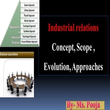 Industrial relations- Meaning, Approaches to Industrial Relations