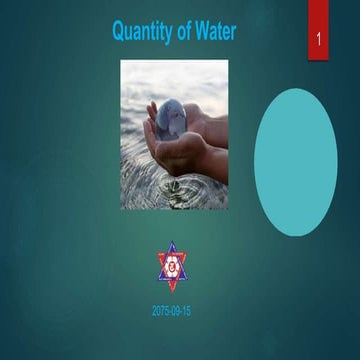 quantity of water