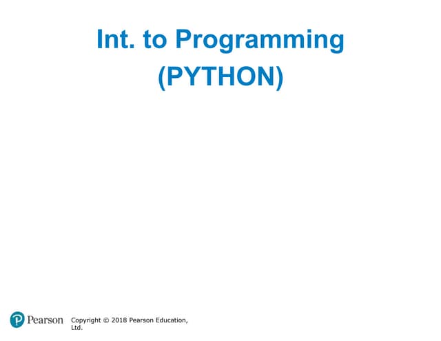 Unit 1.1 Introduction to python programming