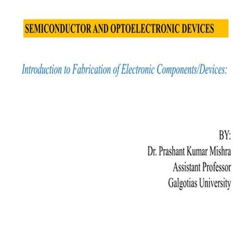 processes involved in the preparation of semiconductor wafers