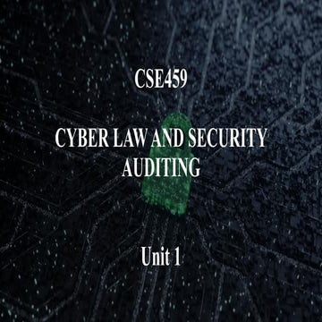 Unit 1.pdf cybers laws and security auditing