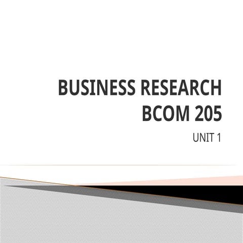 Business Research: Business research methods courses are important because th...
