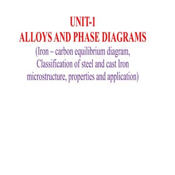 Iron carbon phase diagram and cast irons