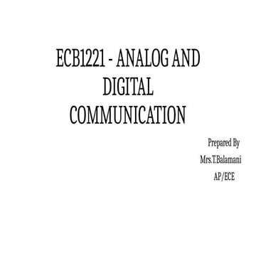 Analog Communication introduction_Unit 1