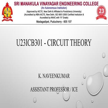 Unit 1.pptx DC Fundamentals of Network Theory