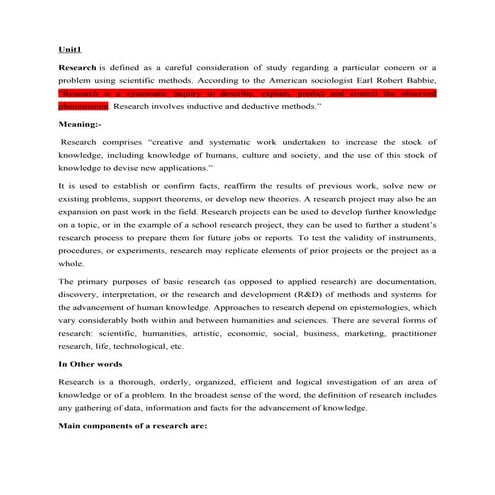 MBA RESEARCH METHODOLOGY NOTES visual data 3