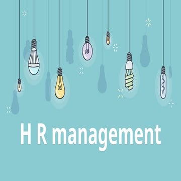 Human resource management and SHRM and HRD