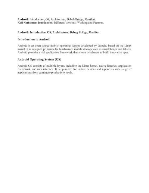 Unit Kali NetHunter is the official Kali Linux penetration testing platform f...